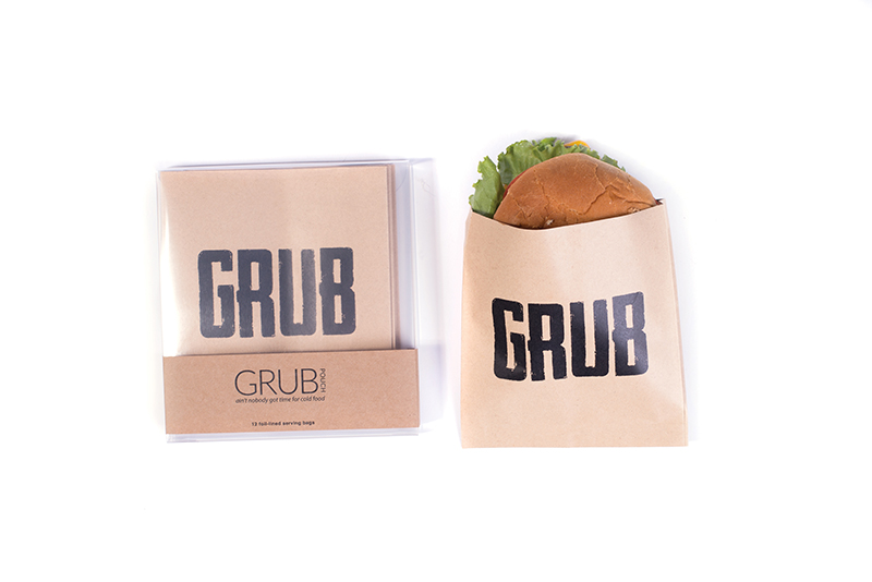 grub coaster and grub food pouch