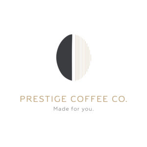 A high-end logo for Elegant Half Circle Coffee Shop Logo, a prestigious coffee shop.