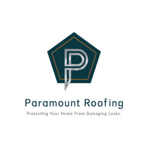 Trustworthy roofing emblem: Sophisticated "P" design within a pentagon, symbolizing premium roofing protection.