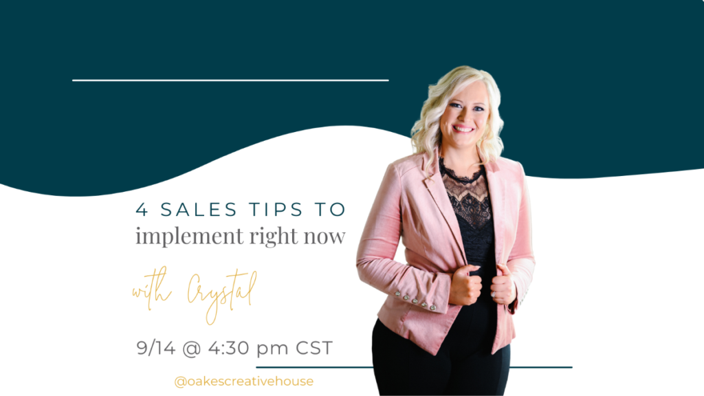 4 sales tips to implement right now with Crystal, September 14th at 4:30 pm Central