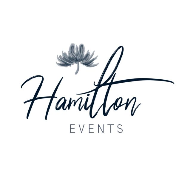 Elegant Floral Event Logo with a delicate flower illustration, ideal for upscale event branding.