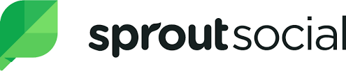 Sprout social logo with an engaging green leaf.