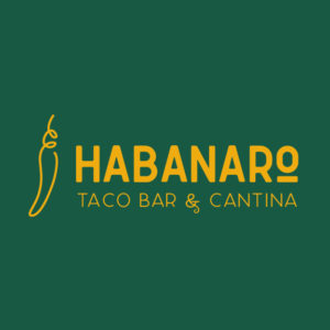 The Spicy Gourmet Taco Logo, featuring a stylized chili pepper with musical notes, captures the zestful spirit of Habanaro Taco Bar & Cantina.