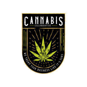 Vibrant cannabis badge