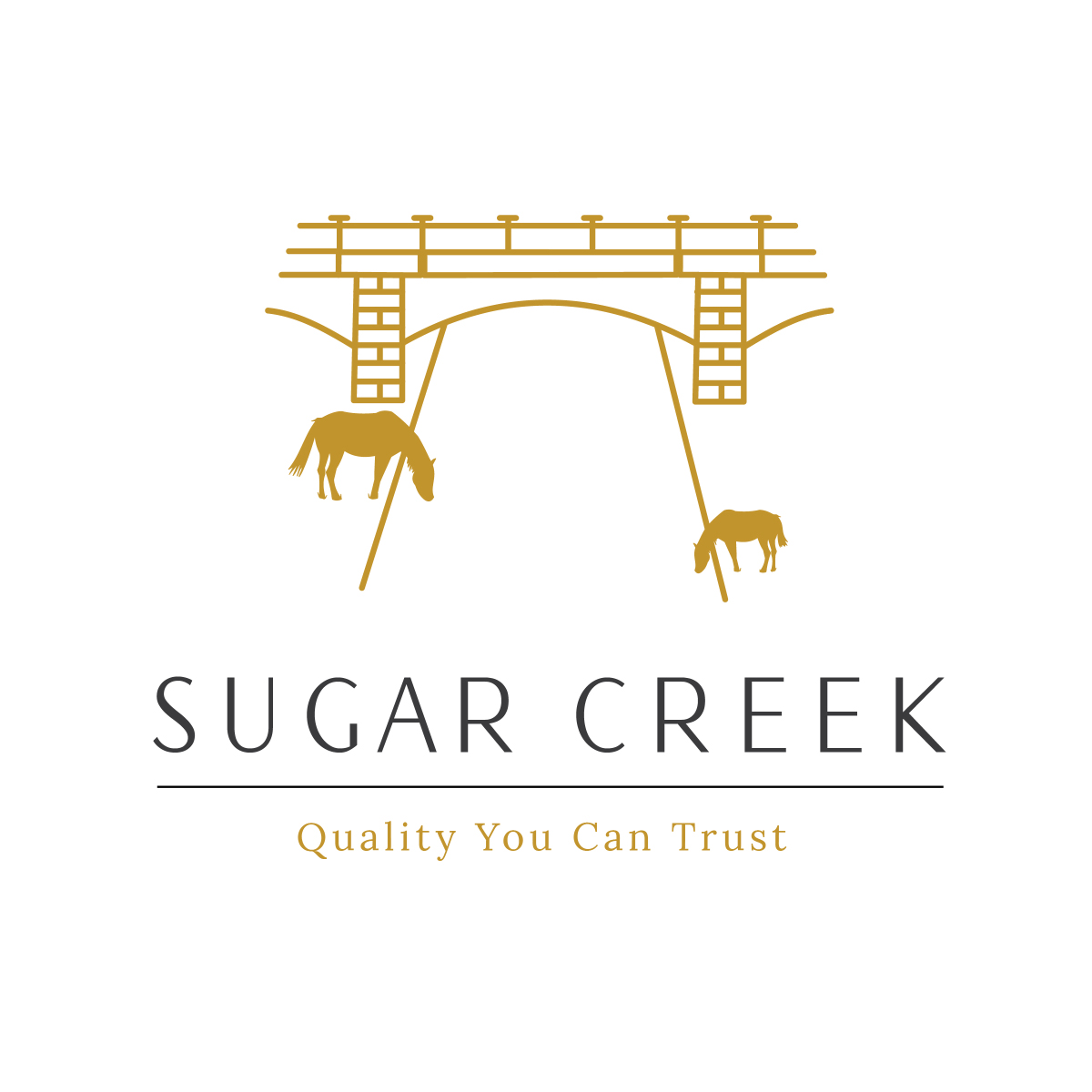 Rustic Farm Bridge Logo