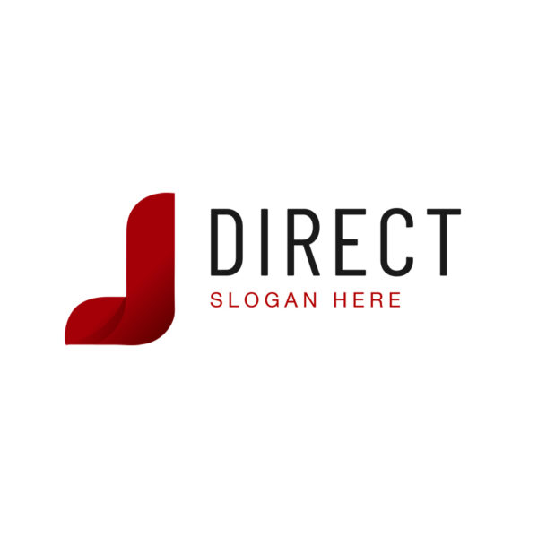 Modern Red Letter J Logo
