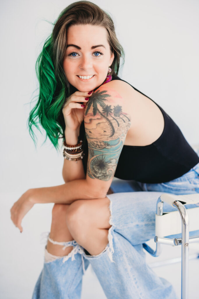 Ashley St. Clair, freelance photographer and videographer, collaborates with a creative agency to capture compelling visuals.