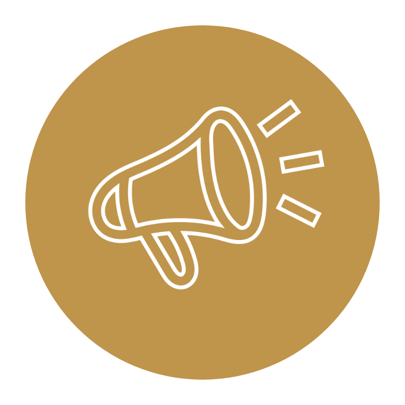 Expanding icon with megaphone representing outreach in the 5 Phases of Marketing Growth Every Small Business Owner Should Know.