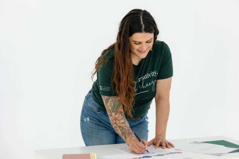 Marketing strategist developing a marketing roadmap to discover why your marketing plateaued and reveal the next steps for sustainable business growth.